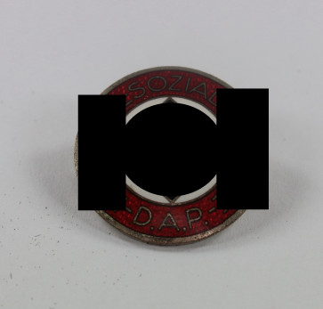  NSDAP-Parteiabzeichen, Hst. RZM M1/128 (Eugen Schmidhäußler, Pforzheim) - Militaria-Berlin