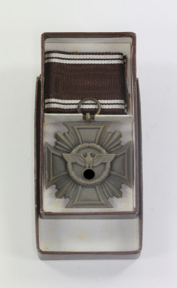  NSDAP Dienstauszeichnung in Bronze, im Etui RZM M1/120 (Wilhelm Deumer, Lüdenscheid) - Militaria-Berlin