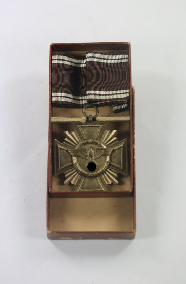  NSDAP Dienstauszeichnung in Bronze, im Etui RZM M1/15 - Militaria-Berlin