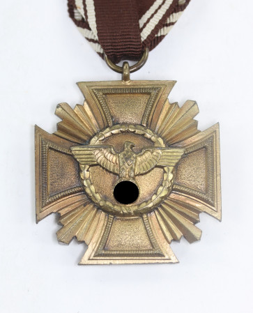  NSDAP Dienstauszeichnung in Bronze, massiv (Zink) - Militaria-Berlin