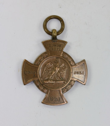  Preußen, Erinnerungskreuz 1866 Königgrätz - Preussens siegreichen Heere - Militaria-Berlin