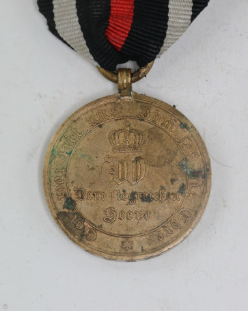  Preußen, Kriegsdenkmünze für Kämpfer 1870 - Aus eroberten Geschutz - Militaria-Berlin