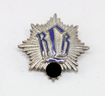  Reichsluftschutzbund (RLB), Mitgliedsabzeichen 1. Form, Hst. Enders Oberahmergau - Militaria-Berlin