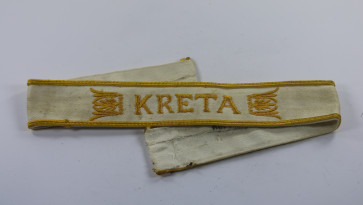  Ärmelband Kreta, mit Reichsbetriebsnummer (!) - Militaria-Berlin