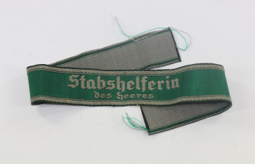 Ärmelband und Arbeitsbuch, Stabshelferin des Heeres - Militaria-Berlin