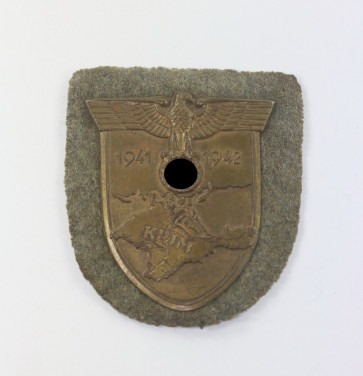 Krimschild auf Heeresstoff, Friedrich Orth - Militaria-Berlin