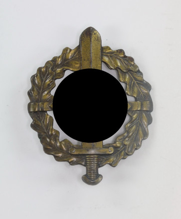  SA-Sportabzeichen in Bronze, Eigentum d. Sportabzeichen Haup. Stelle, Hst. Fechler - Militaria-Berlin