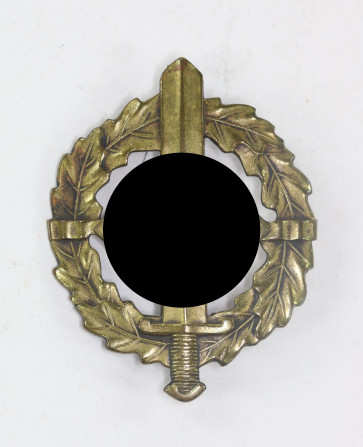  SA-Wehrabzeichen in Bronze, Hst. Petz & Lorenz, U. Reichenbach, Eigentum der obesten SA-Führung - Militaria-Berlin