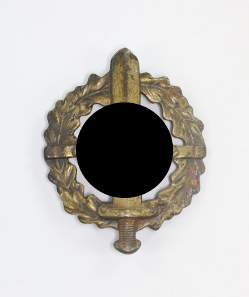 SA Wehrabzeichen in Bronze, Hst. Fechler Bernsbach/SA. - Eigentum Obersten S.A. Führung - Militaria-Berlin