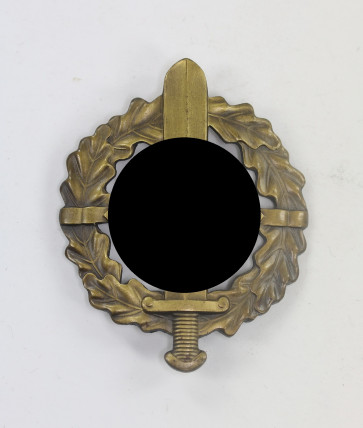  SA Wehrabzeichen in Bronze, Hst. Fechler Bernsbach/SA. - Eigentum Obersten S.A. Führung - Militaria-Berlin
