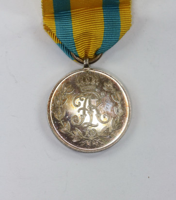  Sachsen, Friedrich August Medaille in Silber - Militaria-Berlin
