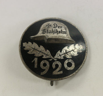  Stahlhelmbund, Diensteintrittsabzeichen 1920, große Ausführung (!), Hst. STh - Militaria-Berlin