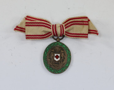 Österreich, 16 mm Miniatur Silberne Ehrenmedaille vom Roten Kreuz 1864 - 1914 - Militaria-Berlin