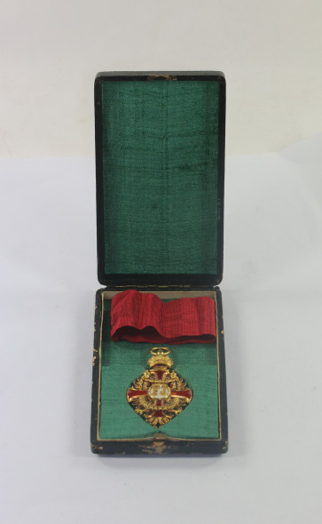  Österreich (K.u.K.), Franz-Joseph Orden, Ritterkreuz in Gold, Hst. A. Kittner in Wien, im Etui - Militaria-Berlin