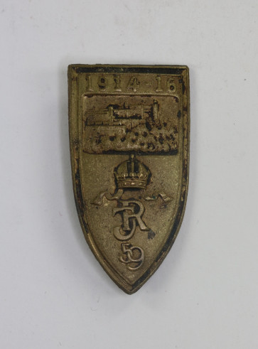 Österreich, Kappenabzeichen  Infanterie Regiment 59 (IR 59) 1914 -16 - Militaria-Berlin