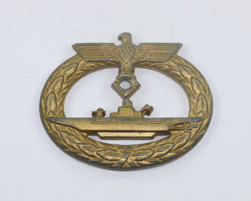  U-Bootskriegsabzeichen 1939, Funcke & Brüninghaus, Lüdenscheid, entnazifiziert / beschädigt - Militaria-Berlin