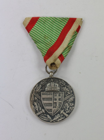  Ungarn, Weltkriegsmedaille Pro Deo et Patria 1914-1918 Zink (!) - Militaria-Berlin