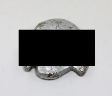  Waffen SS, Totenkopf für die Schirmmütze, Hst, RZM 499/41 (Zimmermann, Pforzheim) - Militaria-Berlin