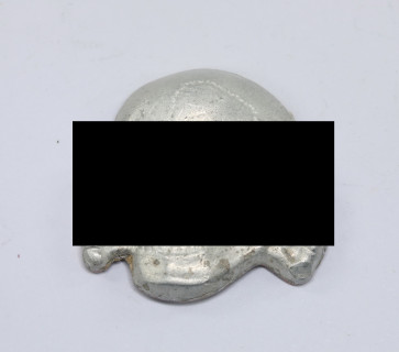 Waffen SS, Totenkopf für die Schirmmütze, Hst, RZM 499/41 (Zimmermann, Pforzheim) - Militaria-Berlin