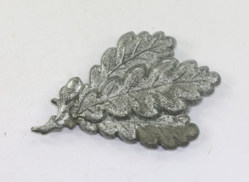  Wehmacht Heer, Eichenlaub für Feldmütze M43 Jägertruppe (Zink) - Militaria-Berlin