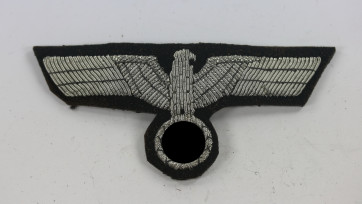  Wehrmacht Heer, Brustadler für Offiziere Panzertruppe (handgestickt) - Militaria-Berlin