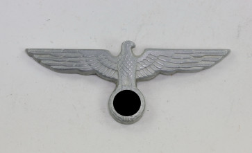  Wehrmacht Heer, Mützenadler für die Schirmmütze, Hst. A, Aluminium - Militaria-Berlin