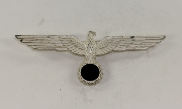  Wehrmacht Heer, Metall Brustadler für die weiße Sommerjacke der Offiziere - Militaria-Berlin