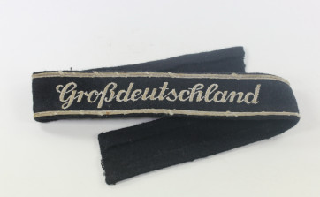  Wehrmacht Heer, Ärmelband Großdeutschland für Mannschaften und Unteroffiziere (Schreibschrift) - Militaria-Berlin
