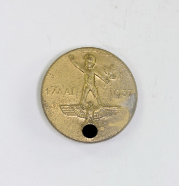 Abzeichen, 1. Mai 1937, Hst. Fr. Roediger Hanau a/M - Militaria-Berlin