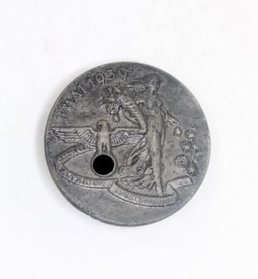 Abzeichen, 1. Mai 1939, Hst. Metallwarenfabrik Stefan Merkl Nürnberg - Militaria-Berlin