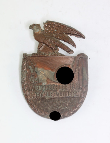 Abzeichen, Gau Aufmarsch der P.O. Mecklenbg. Lübeck - Militaria-Berlin