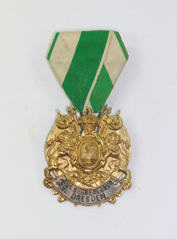 Abzeichen, KGL. Sächs. Ulannen K.V. Dresden (Königlich Sächsischer Ulanen Krieger Verein Dresden), Hst. Glaser & Sohn Dresden - Militaria-Berlin