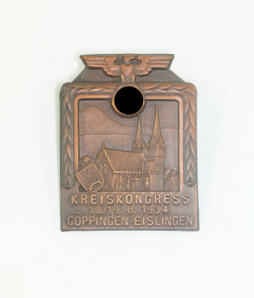 Abzeichen, Kreiskongress 18/19.8.1934 Göppingen- Eislingen - Militaria-Berlin