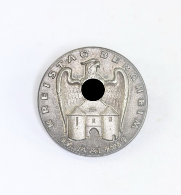 Abzeichen, Kreisparteitg Bergheim 14. Mai 1939, Hst. Steinhauer & Lück Lüdenscheid RZM M9/50 - Militaria-Berlin