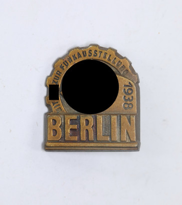 Abzeichen, Mit KDF zur Funkausstellung 1938 Berlin - Militaria-Berlin