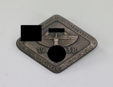Abzeichen, Nationalsozialistisches Fliegerkorps (NSFK)19. Röhn Segelflug Wettbewerb 1938 - Militaria-Berlin