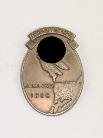 Abzeichen, (NSDAP) Kreisparteitag Samland 1935 (Ostpreußen) - Militaria-Berlin