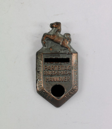 Abzeichen, NSDAP Parteitag 23/25.2.1934 Hannover - Gaus Süd Hannover Braunschweig - Militaria-Berlin
