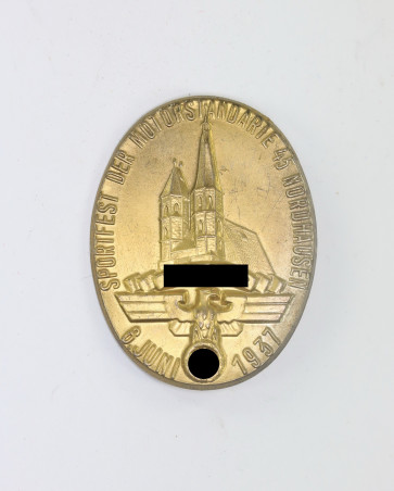 Abzeichen, NSKK Sportfest der Motorstandarte 45 Nordhausen 6. Juni 1937 - Militaria-Berlin
