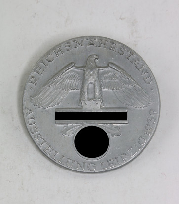 Abzeichen, Reichsnähstand Ausstellung Leipzig 1939 - Blut und Boden, Hst. Deschler u.S. München - Militaria-Berlin