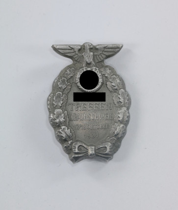  Abzeichen, "SA Treffen Braunschweig 17./18 Oktober 1931", Hst. RZM M1/35 - Militaria-Berlin