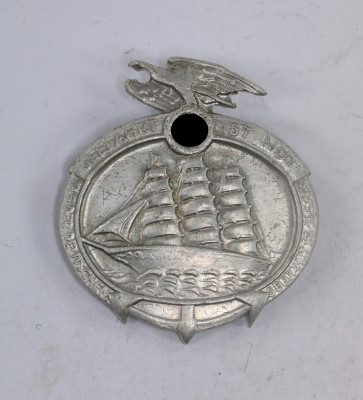 Abzeichen, Seefahrt ist Not Tag der Deutschen Seefahrt 25. 26.5. 1935, Hst. P. Erich Bruckmann Menden i.W. - Militaria-Berlin