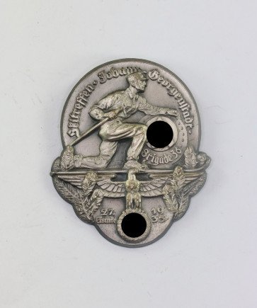 Abzeichen, Skitreffen Johann-Georgen Stadt Brigade 36 Eismde 1935 - Militaria-Berlin