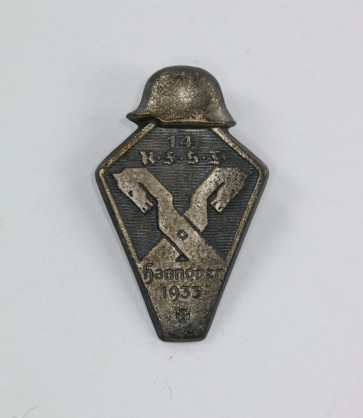 Abzeichen, Stahlhelmbund - Treffabzeichen 14. R.F.S.T. Hannover 1933 (Reichsfrontsoldatentag) - Militaria-Berlin