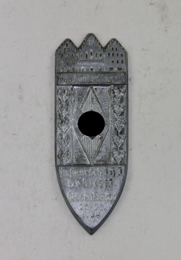 Abzeichen, Tag d. Hunderttausend Aufmarsch d.H.J. Gebiet 13 Hessen Nassau 25.-26. 8.34 - Militaria-Berlin