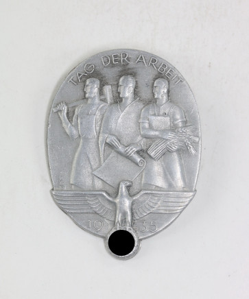 Abzeichen, Tag der Arbeit 1935, Hst. B. Mitlehner Berlin - Militaria-Berlin