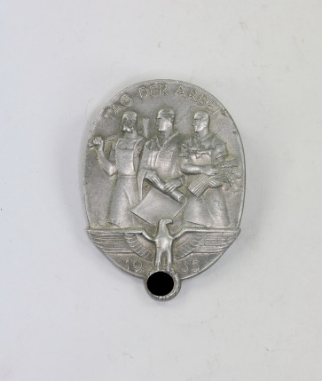  Abzeichen, Tag der Arbeit 1935, Hst. Chr. Bauer Welzheim - Militaria-Berlin