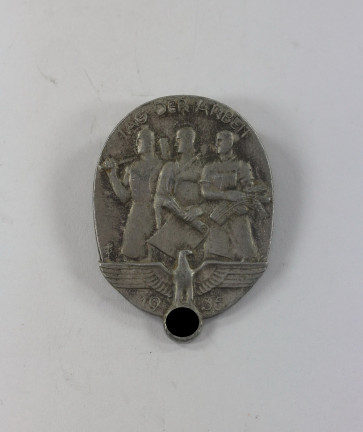 Abzeichen, Tag der Arbeit 1935, Hst. Paul Schulze & Co. Lübeck - Militaria-Berlin