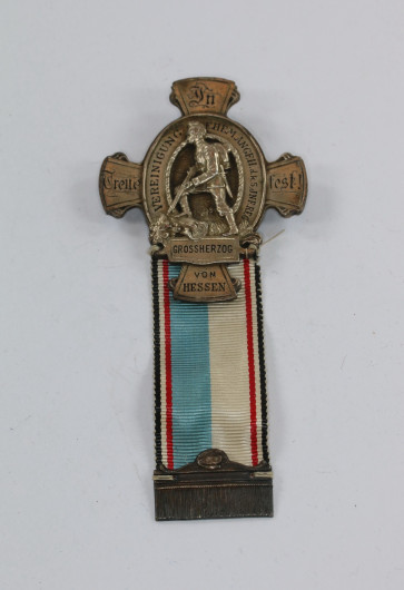 Abzeichen, Vereinigung ehem. angeh. d.k. 5 Infanterie Regiment Großherzog von Hessen - In Treue fest - Militaria-Berlin