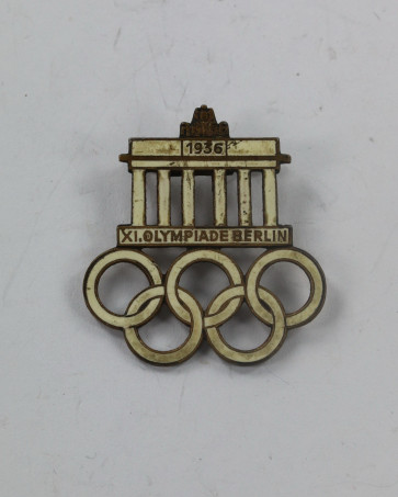 Abzeichen, XI. Olympiade Berlin 1936, Hst. Paulmann & Crone Lüdenscheid - Militaria-Berlin
